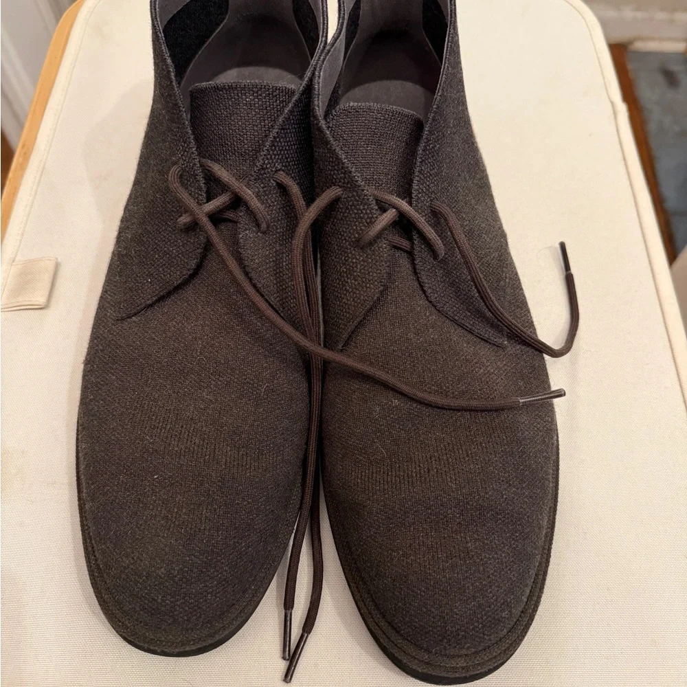 Rothy's Dark Brown Knit Chukka Boots